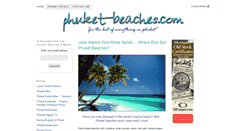 Desktop Screenshot of phuket-beaches.com